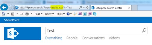 Enterprise Search Center